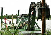 Dredger piling